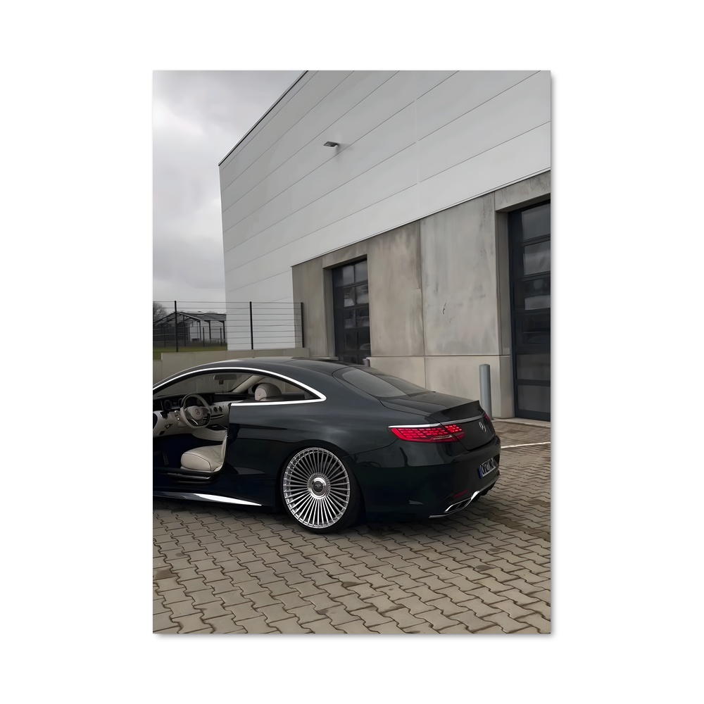 Poster élégant S amg coupe – affiche Mercedes